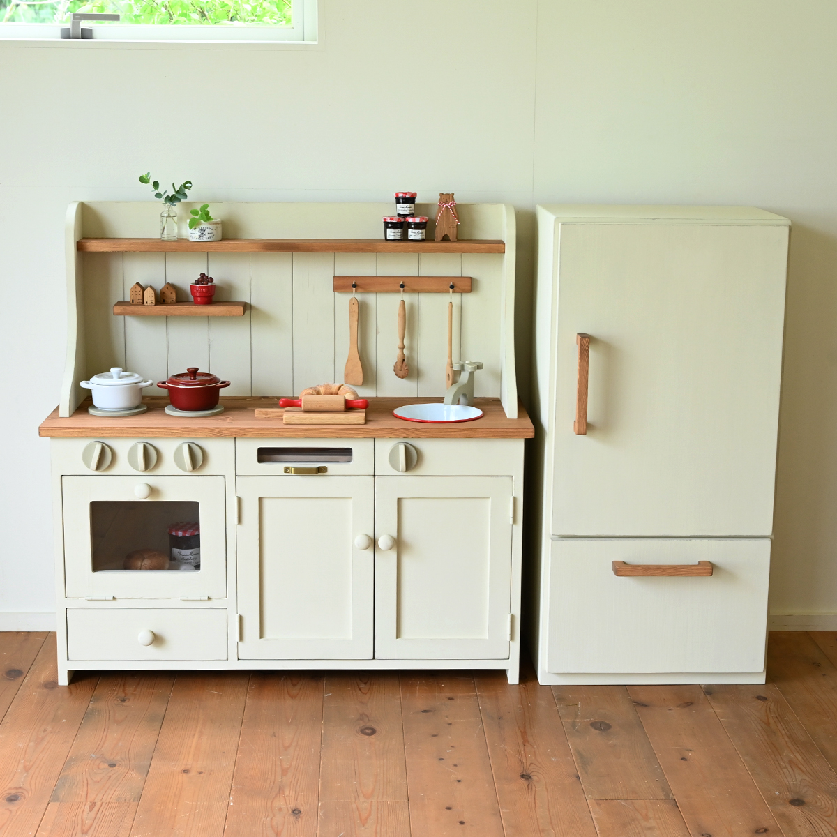 >冷蔵庫＋ままごとキッチン