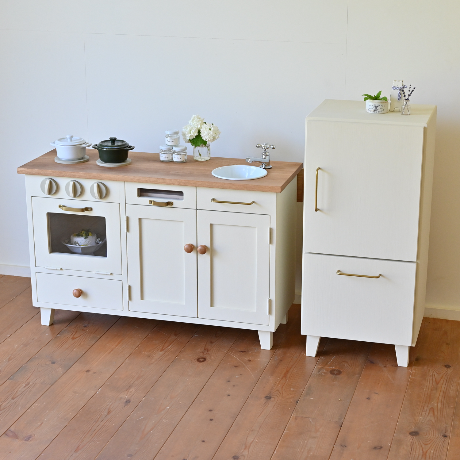 >冷蔵庫＋ままごとキッチン