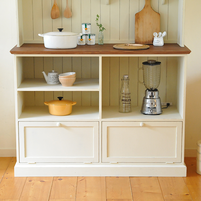 食器棚、キッチン家具、カップボード‐ハンドメイド家具 cafe de blanc 