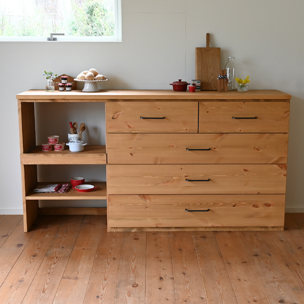 家電収納キッチンカウンター